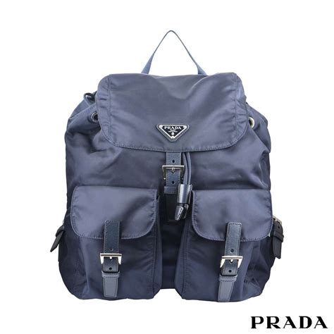 prada bag blau|prada leather backpack.